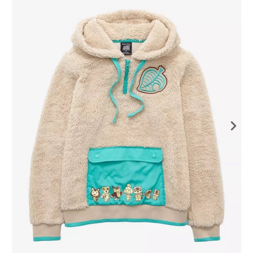 Box Lunch Nintendo Animal Crossing Sherpa Hoodie XL